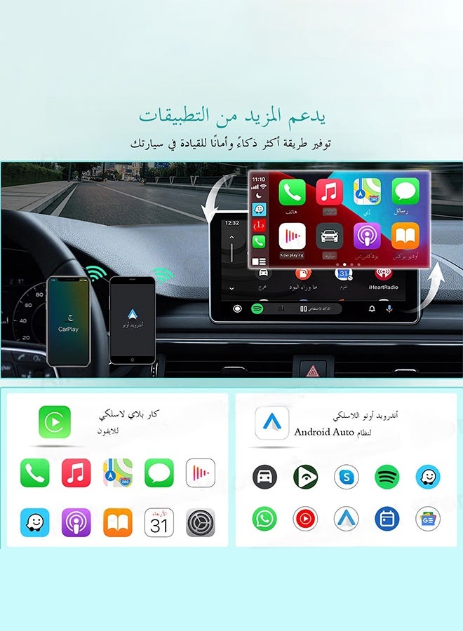 Ottocast 2 IN 1 Mini Slim Wireless CarPlay Android Auto Adapter USB Dongle Plug Play Bluetooth Wifi Auto Connect, Converts Wired to Wireless carplay For Volvo Benz Mg Kia Chery VW Toyota Nissan Honda Ford - Image 5